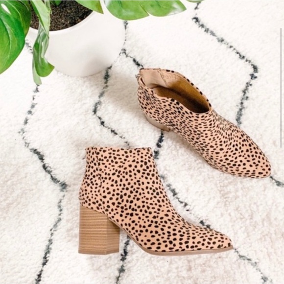 Leopard Cheetah Print Booties - Picture 2 of 6